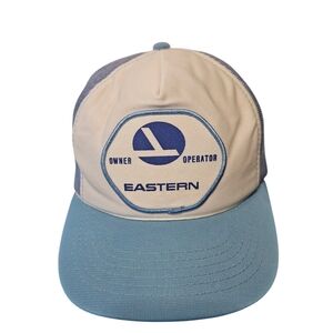 Eastern Airlines Snapback Hat Mesh Trucker Cap Vintage 80's